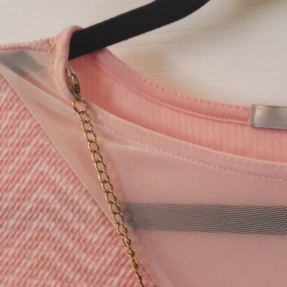 Pink Mesh Top - Picture 3 of 4